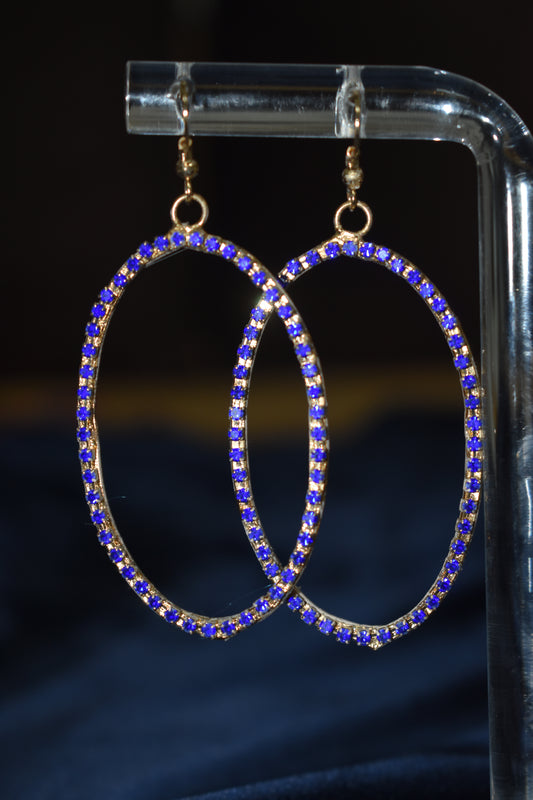 Azure Oval Earrings