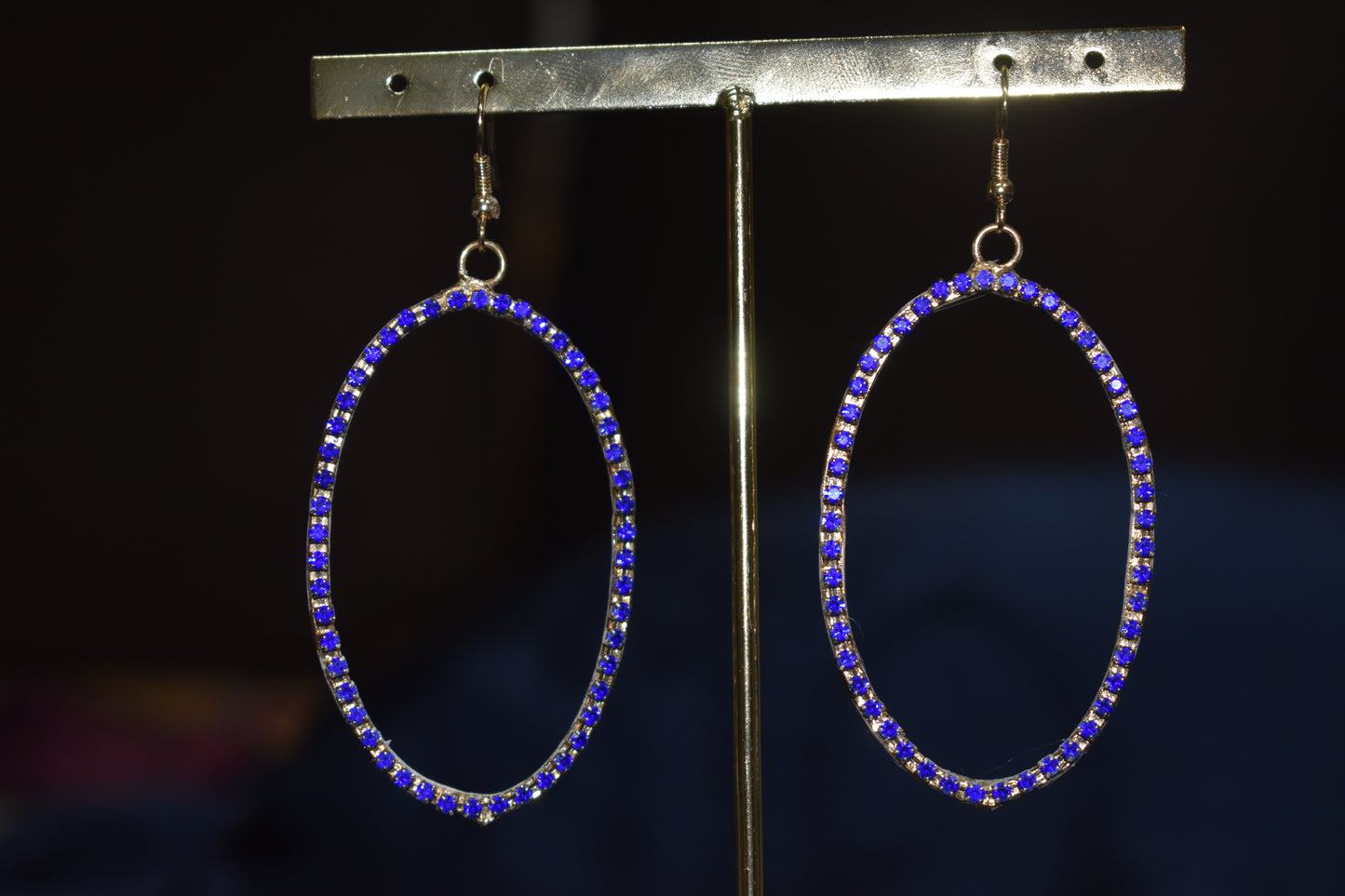 Azure Oval Earrings