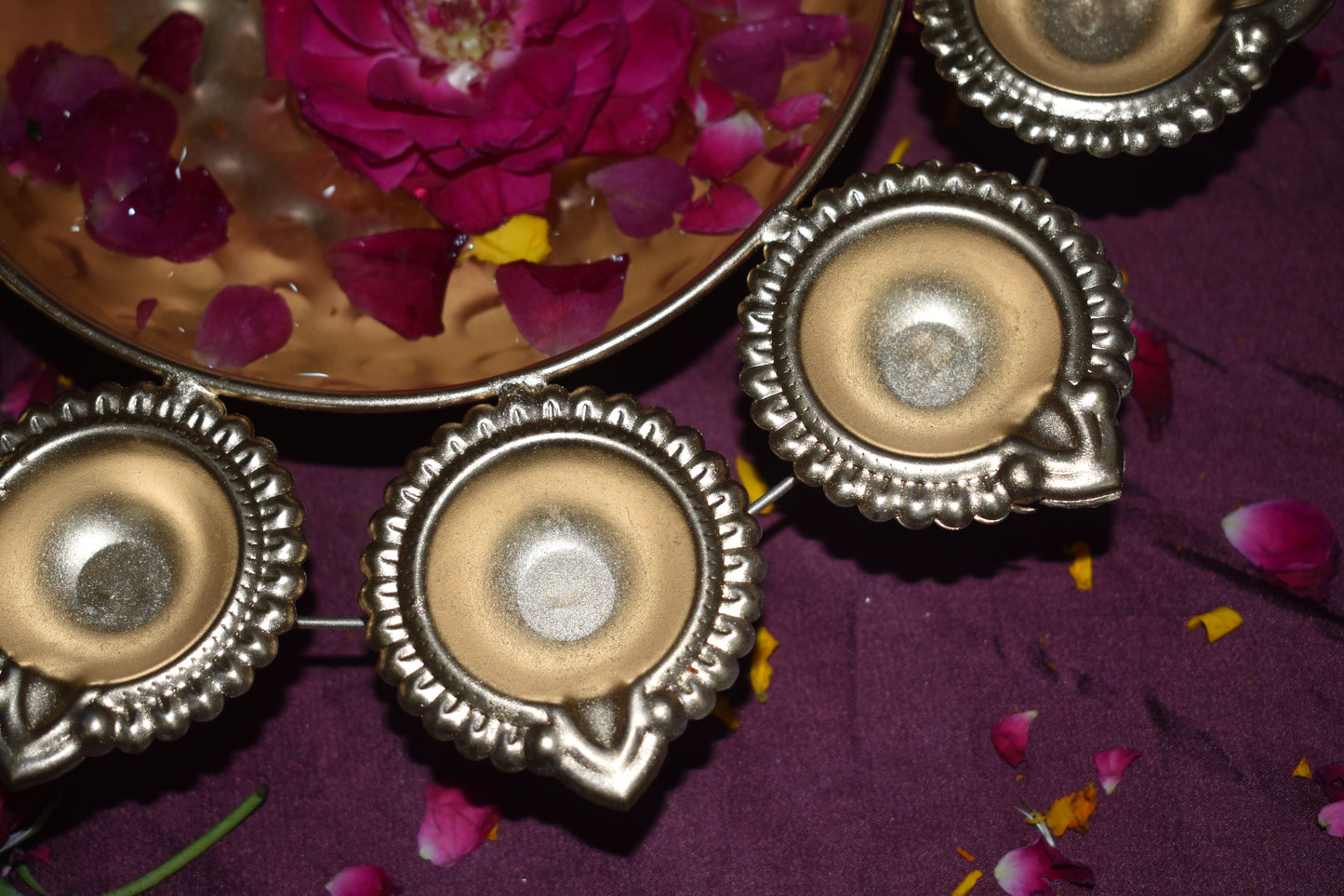 Golden Diya Urli Bowl Trio