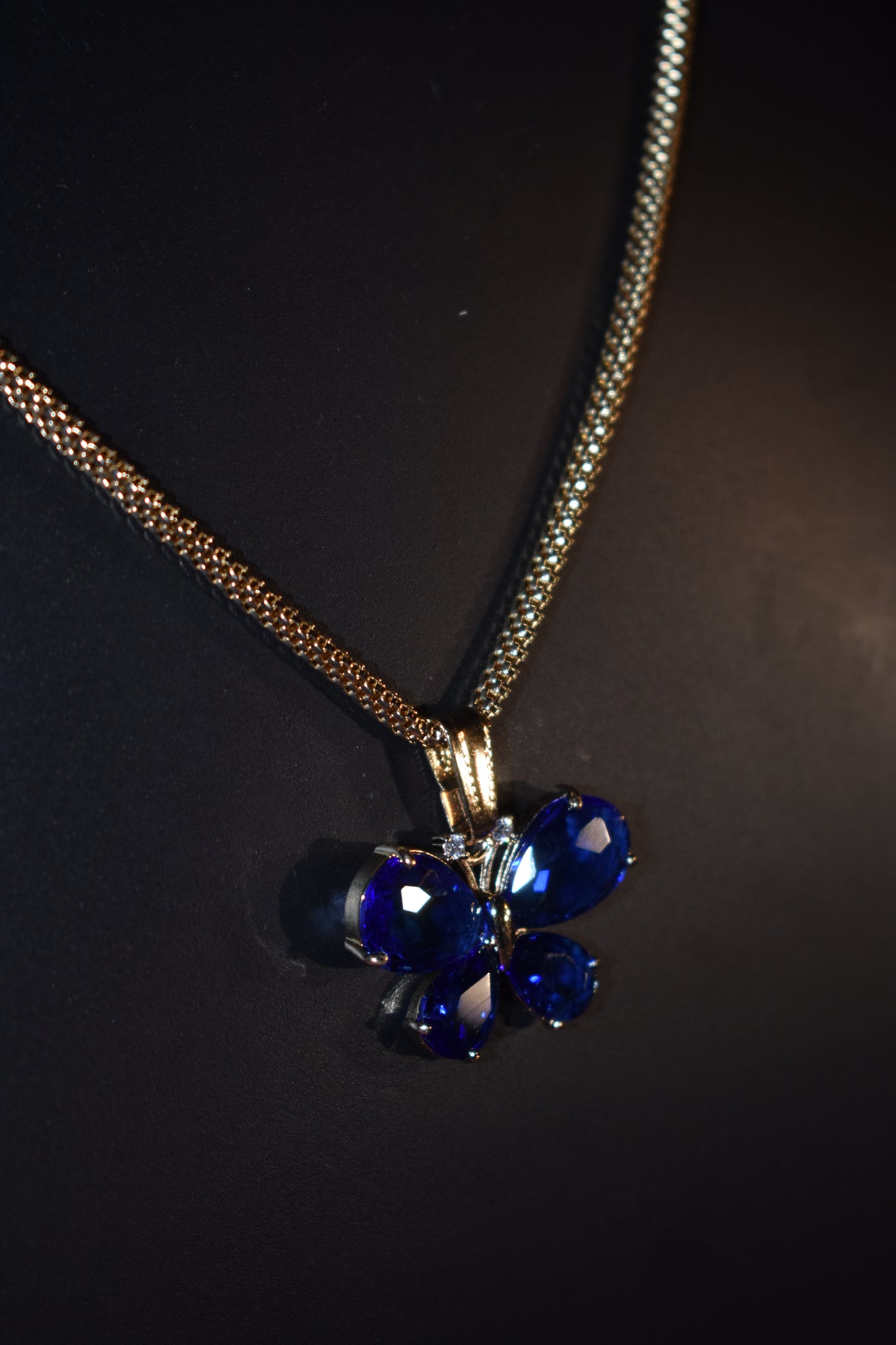 Azure Butterfly Necklace Set