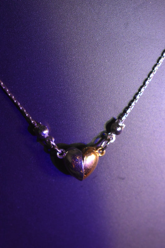 Dual Tone Heart Necklace