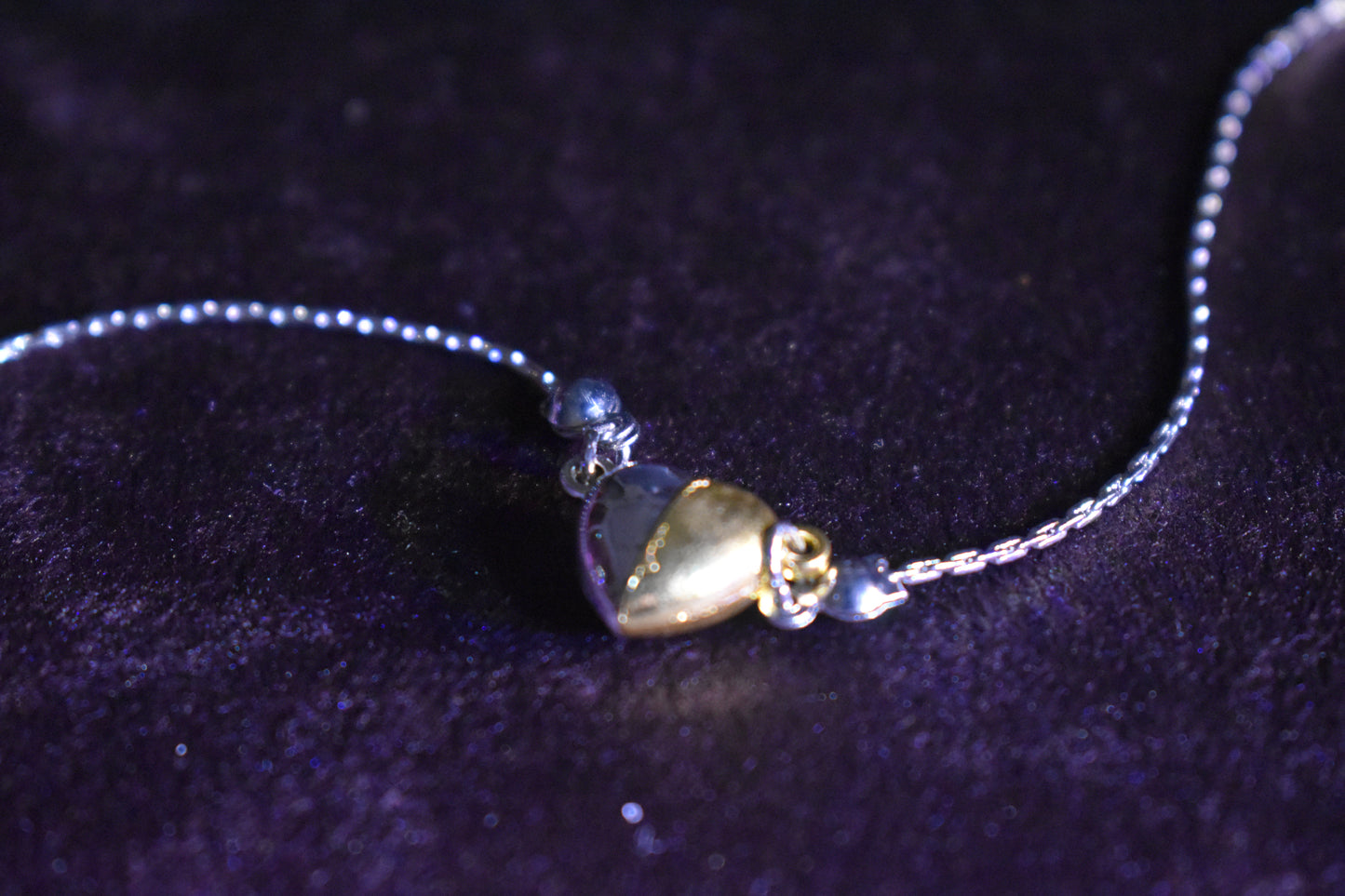 Dual Tone Heart Necklace