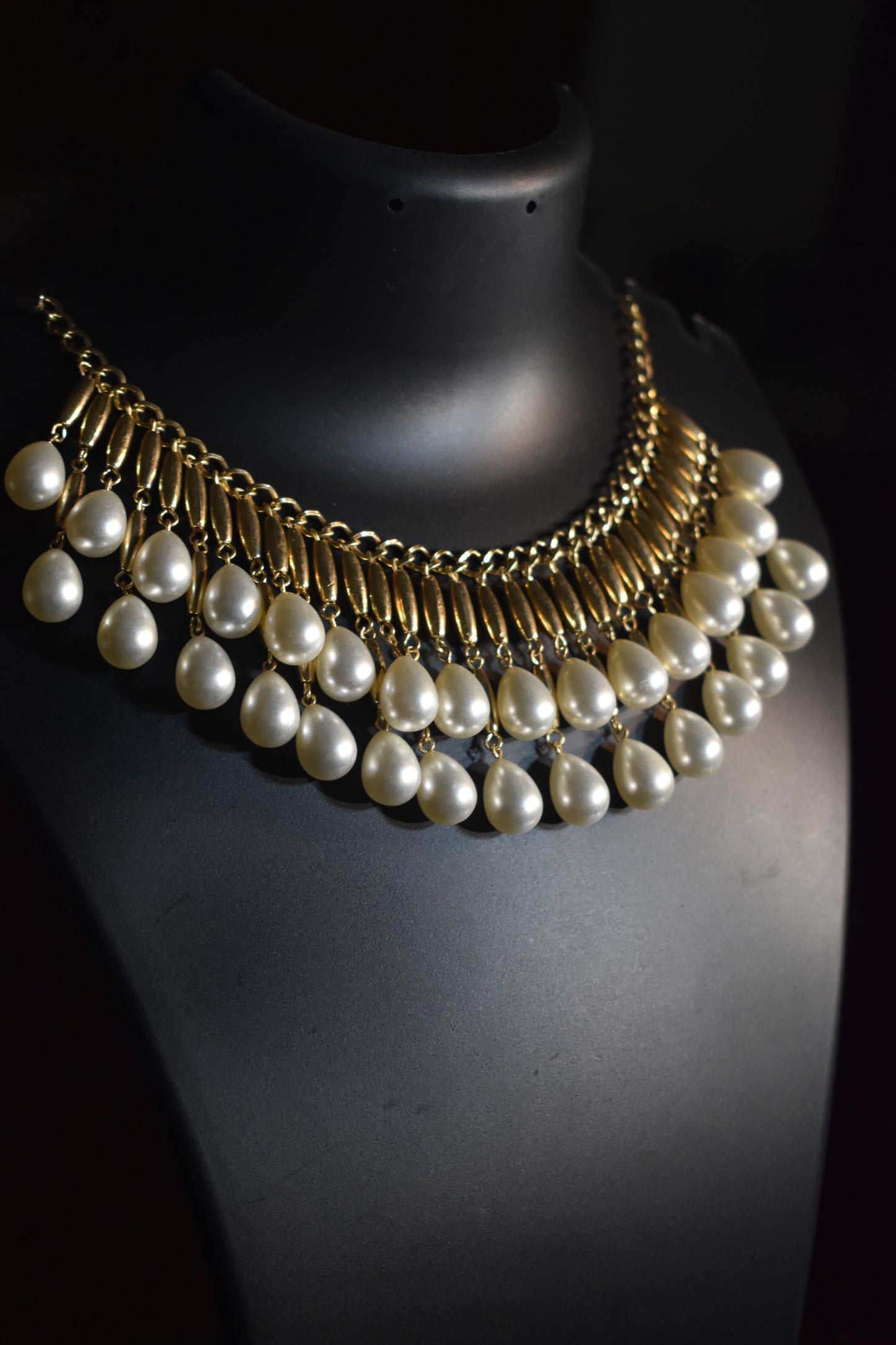 Opulent Drop Pearl Necklace