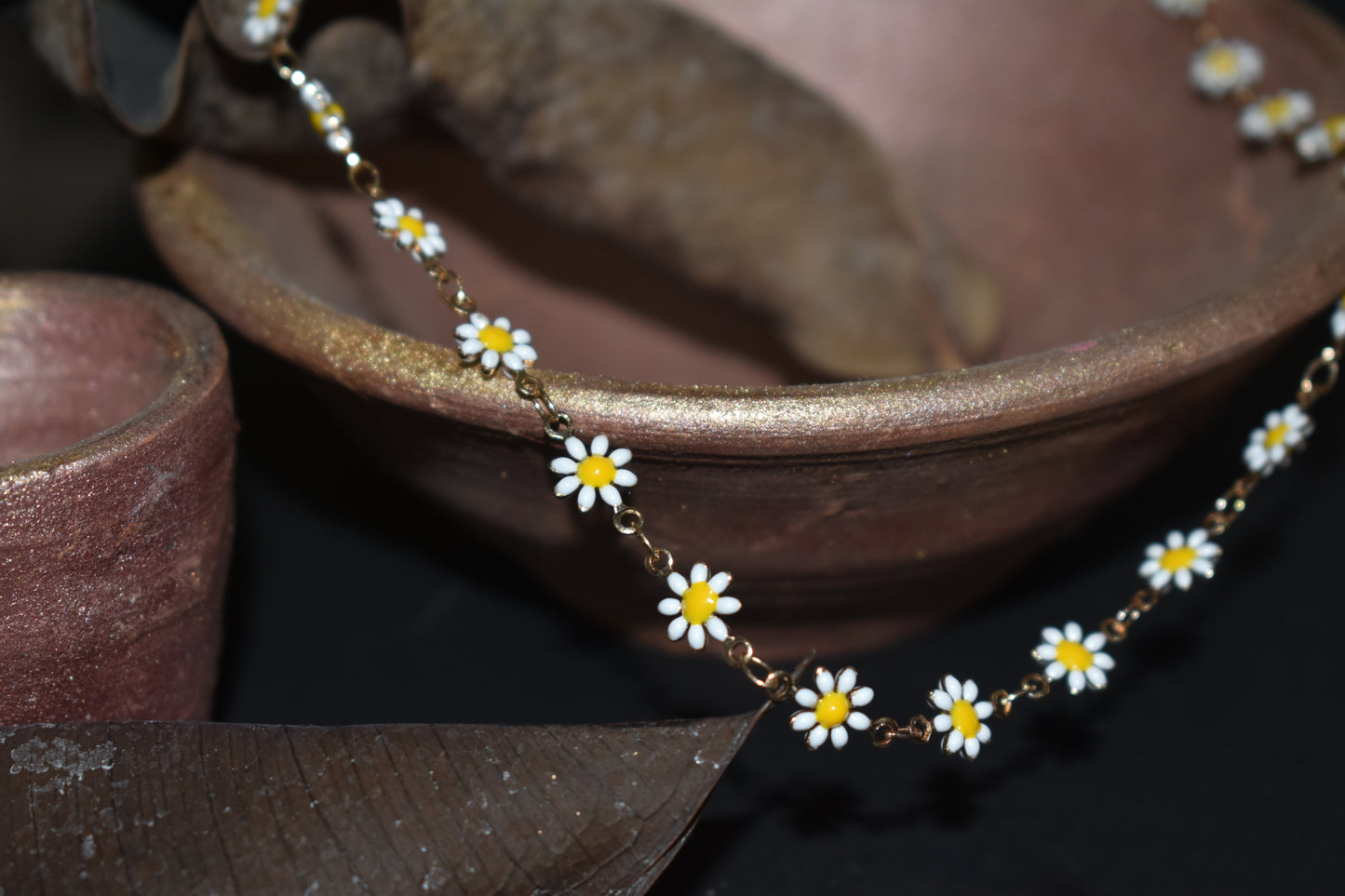 Sunflower Pendant/Necklace with Gold Plated Chain